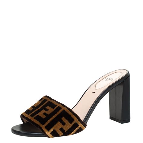 fendi velvet shoes|fendi sandals for women.